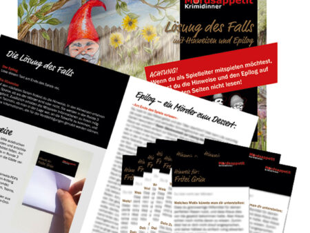 Epilogset-Schrebergarten Krimidinner die Saat des Neids