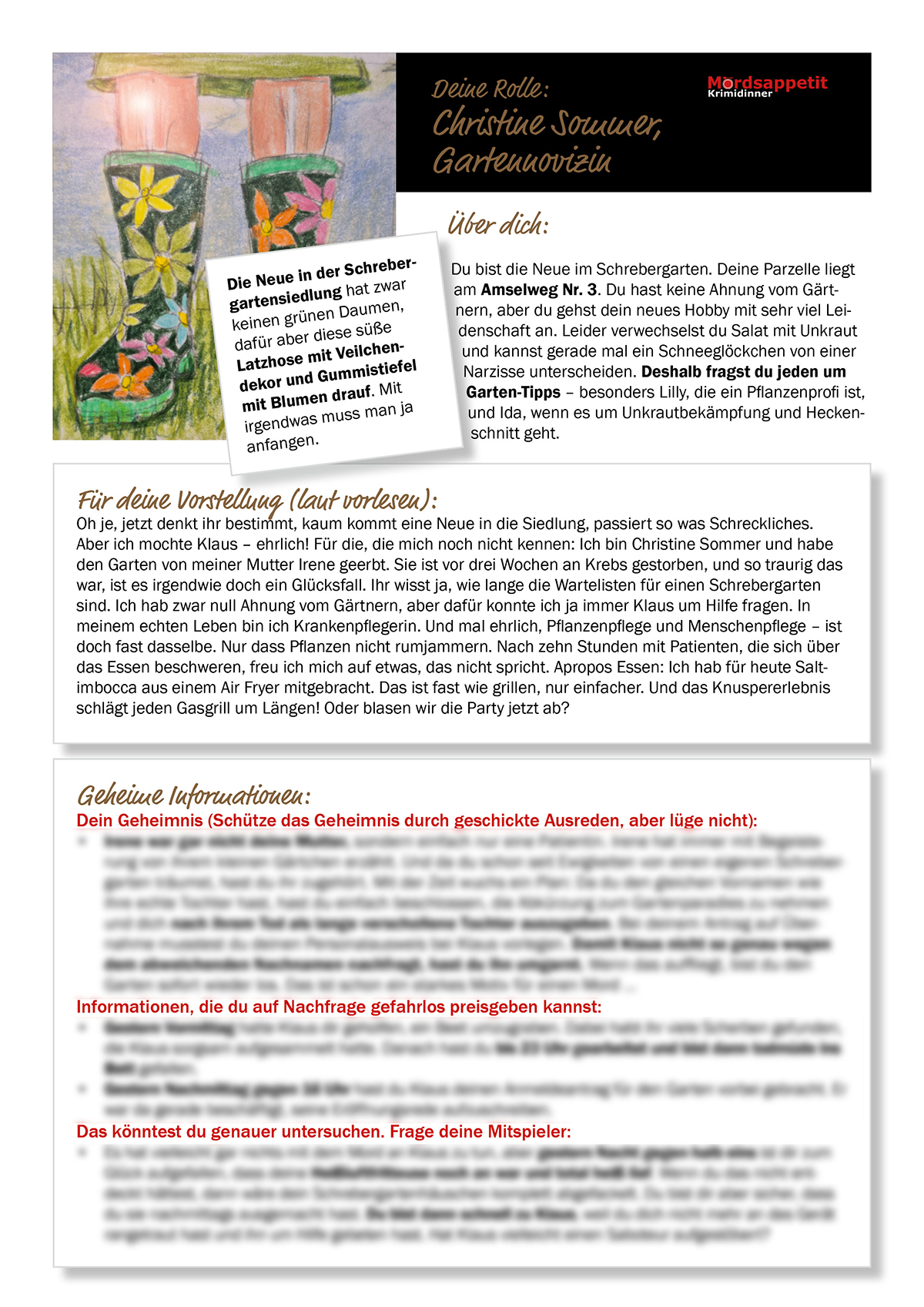 Rollenbeispiel Schrebergartenkrimi - Die Saat des Neids