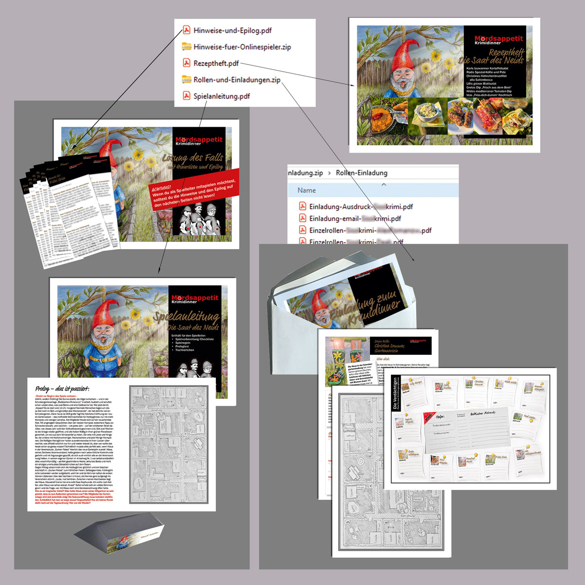 Gesamtset Schrebergartenkrimi - Die Saat des Neids