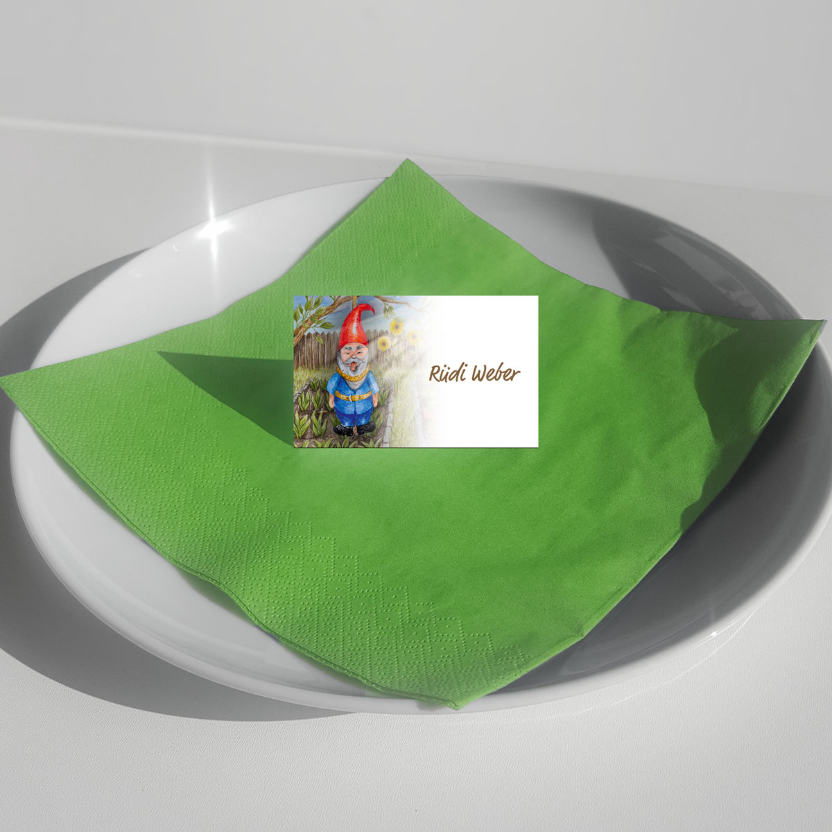 Tischkärtchen Schrebergartenkrimi - Die Saat des Neids